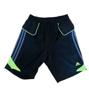 Adidas Boys Black Climacool Shorts Sport Training Activewe Youth Small